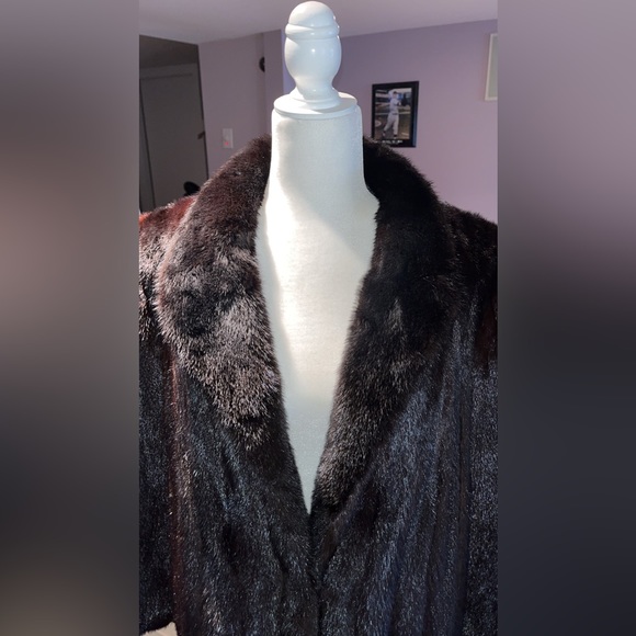 Mink coat full length long sleeve furs by Blum Brooklyn - Picture 3 of 11